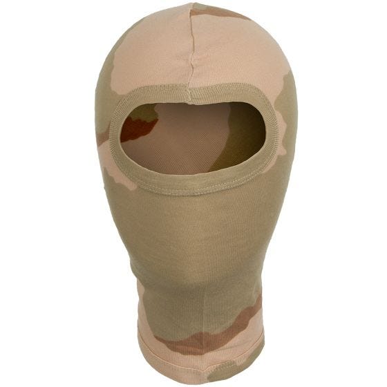 MFH passamontagna con 1 fessura in cotone leggero in Desert a 3 colori