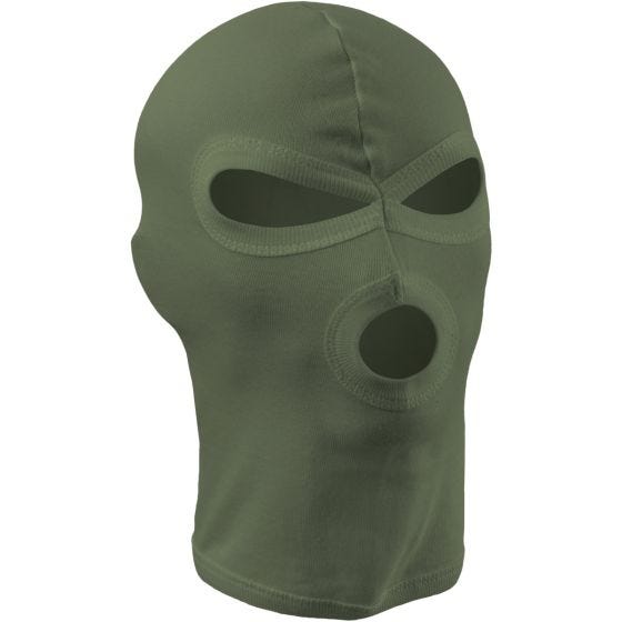 MFH passamontagna con 3 fessure in cotone leggero in OD Green