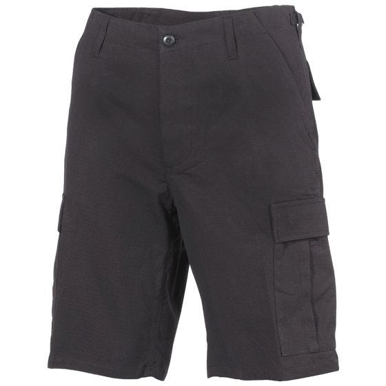 MFH bermuda in stile USA BDU in Ripstop nero
