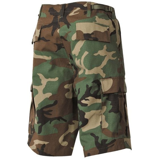 MFH bermuda in stile USA BDU in Ripstop Woodland