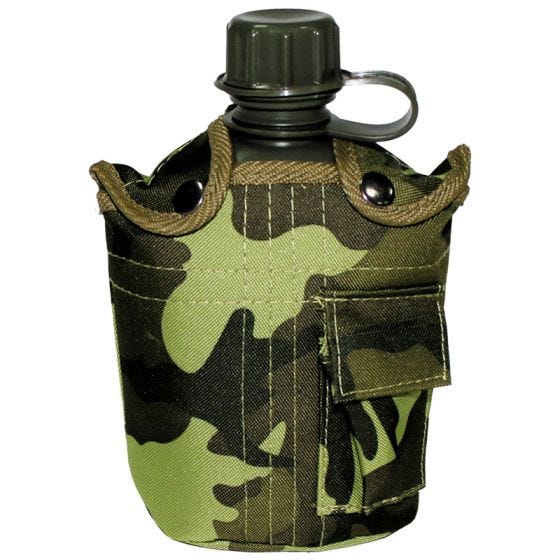 MFH borraccia militare in stile USA in Czech Woodland
