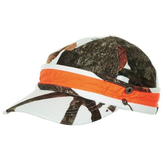MFH cappello da cacciatore con banda fluorescente in Hunter Snow