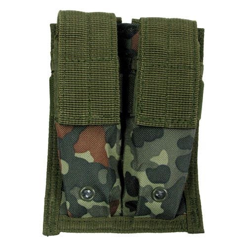 MFH custodia doppia small portacaricatore 9 mm MOLLE in Flecktarn