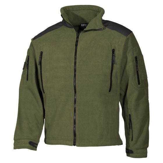 MFH giacca in pile Heavy Strike in OD Green