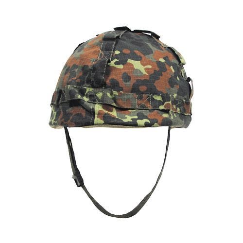 MFH casco in plastica con rivestimento in stoffa in Flecktarn