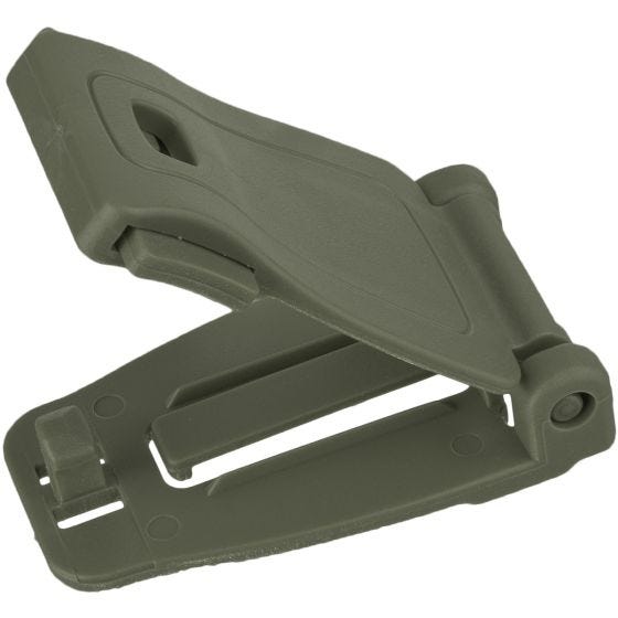 MFH clip con funzione adattatore MOLLE in plastica in OD Green
