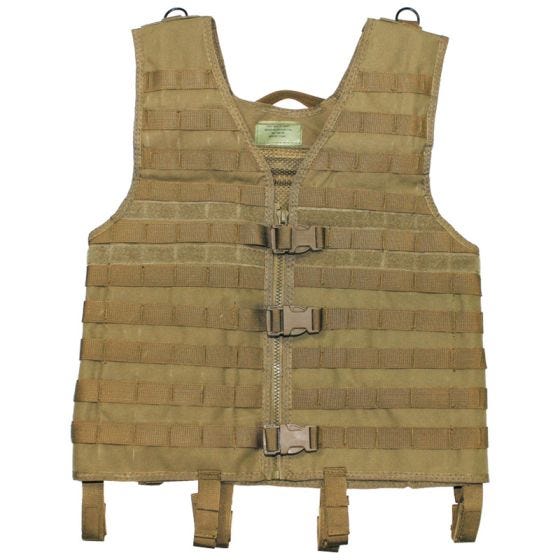 MFH gilè leggero MOLLE in Coyote