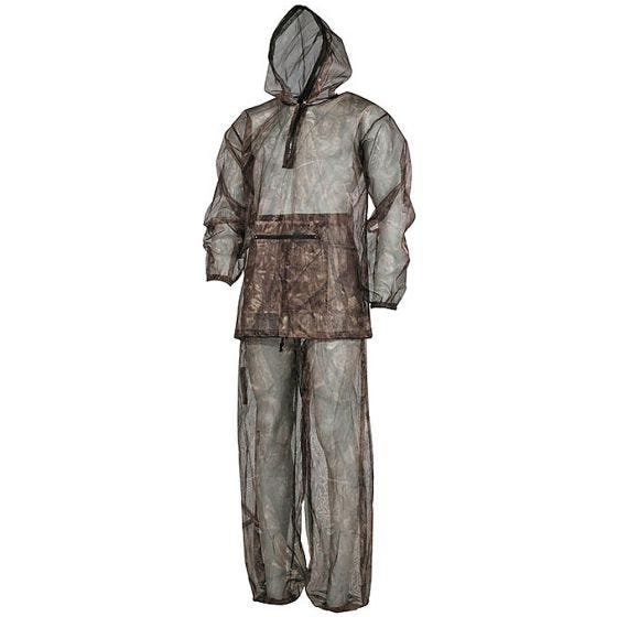 MFH tuta con funzione zanzariera in marrone Hunter