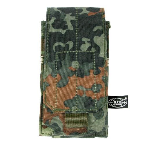 MFH custodia singola portacaricatore M4/M16 con attacco MOLLE in Flecktarn