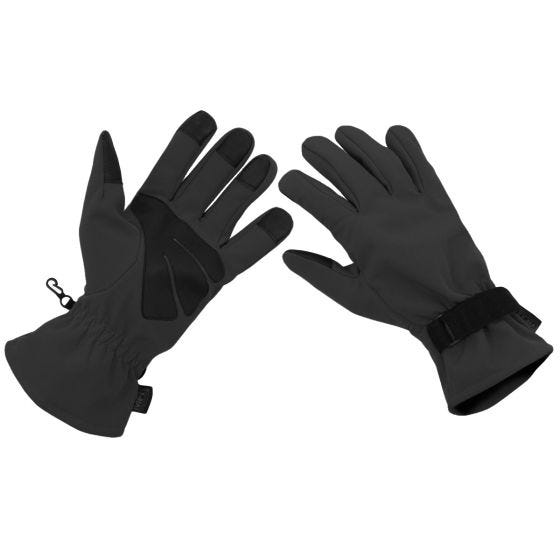 MFH Guanti Softshell - Nero