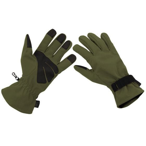 MFH Guanti Softshell - Verde Oliva