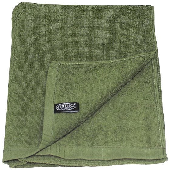 MFH asciugamano 110 x 50 cm in spugna in OD Green