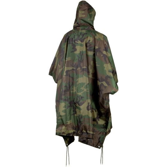MFH poncho US in Ripstop Woodland