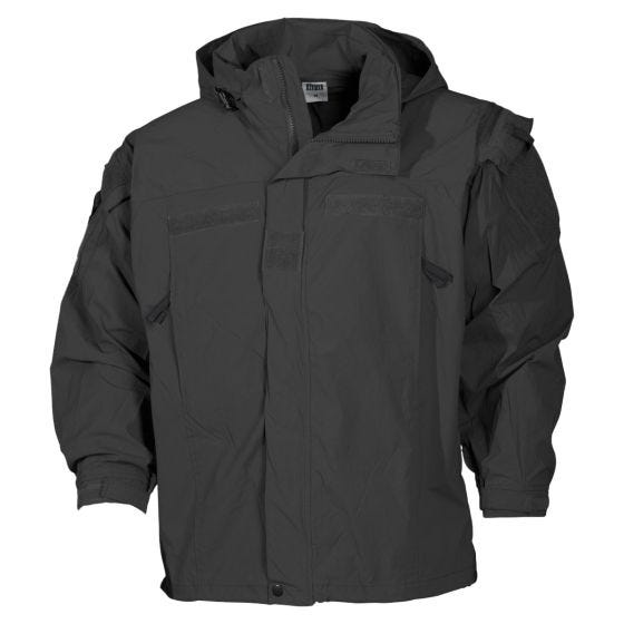 MFH giacca US softshell Level 5 in nero