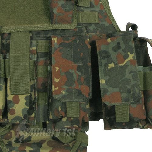 MFH gilè tattico MOLLE Ranger in Flecktarn