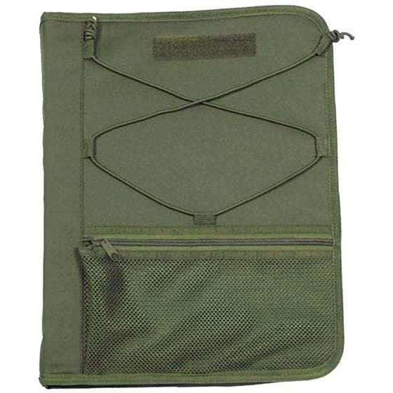 MFH custodia per taccuino De Lux con protezione per mappa in OD Green
