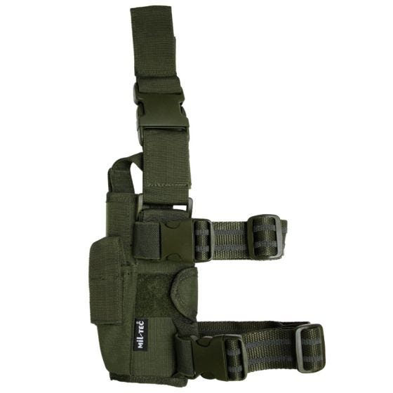 Mil-Tec fondina da gamba regolabile in cordura verde oliva