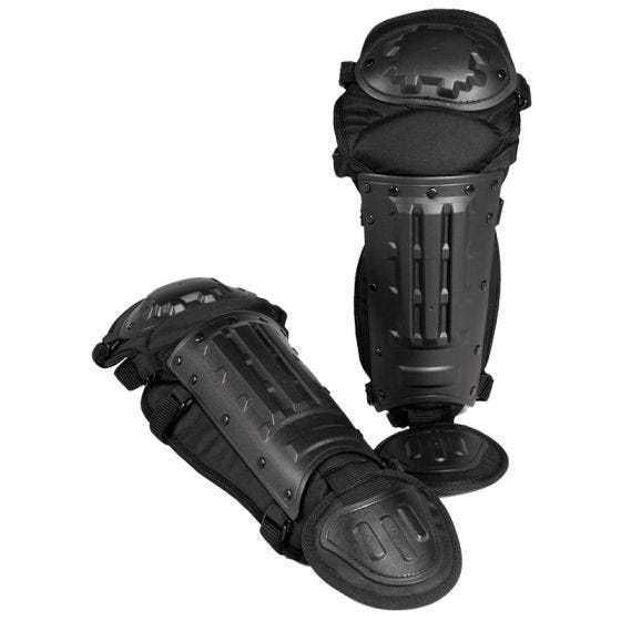 Mil-Tec protezioni gambe antisommossa in nero