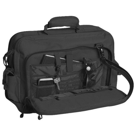 Mil-Tec borsa messenger Aviator per documenti in nero