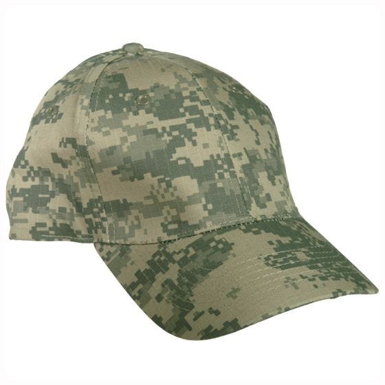 Mil-Tec cappellino da baseball con fascia in plastica in Ripstop ACU Digital