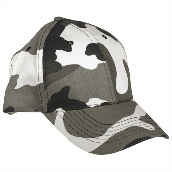 Mil-Tec cappellino da baseball con fascia in plastica in Urban