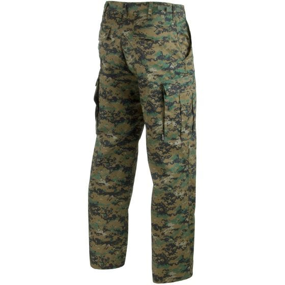 Mil-Tec pantaloni BDU Combat in Digital Woodland