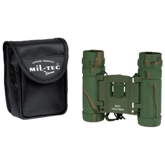 Mil-Tec binocolo pieghevole 8x21 in Camo