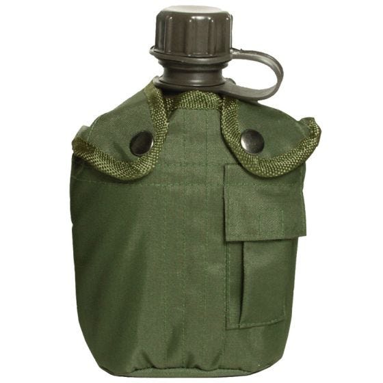 Mil-Tec borraccia militare da 1 litro con custodia in verde oliva