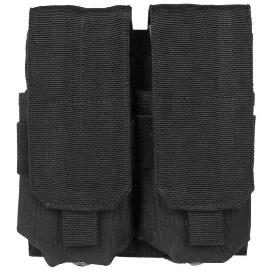 Mil-Tec custodia doppia portacaricatore M4/M16 MOLLE in nero