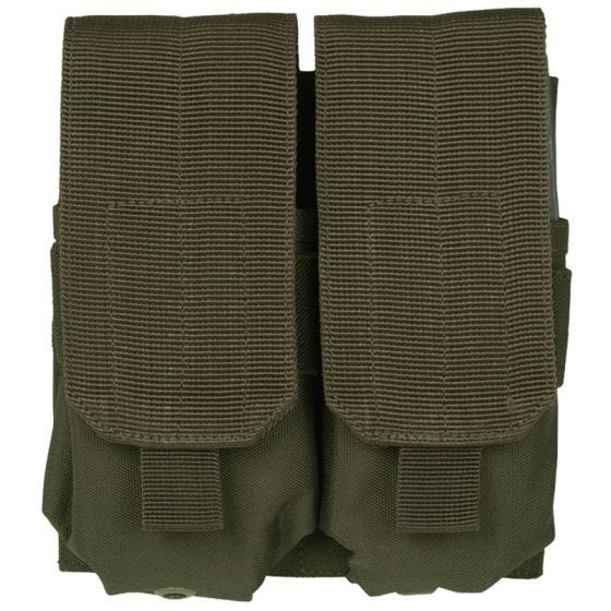Mil-Tec custodia doppia portacaricatore M4/M16 MOLLE in verde oliva