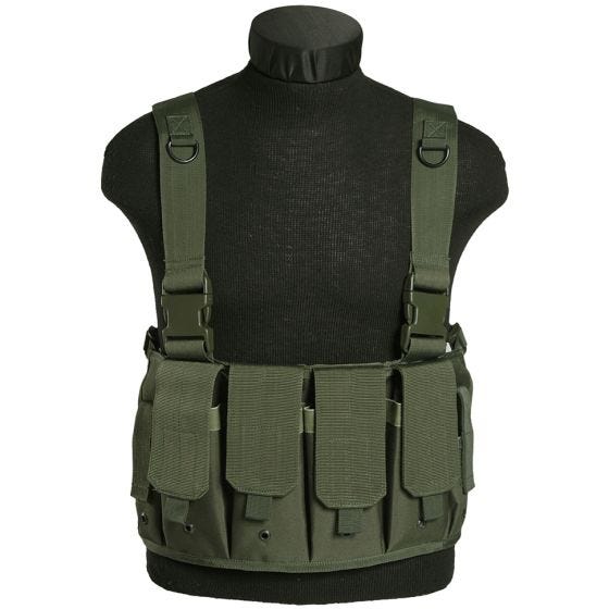 Mil-Tec Chest Rig portacaricatore in verde oliva