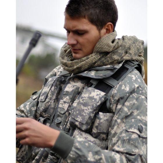 Mil-Tec sciarpa in rete in Vegetato Woodland