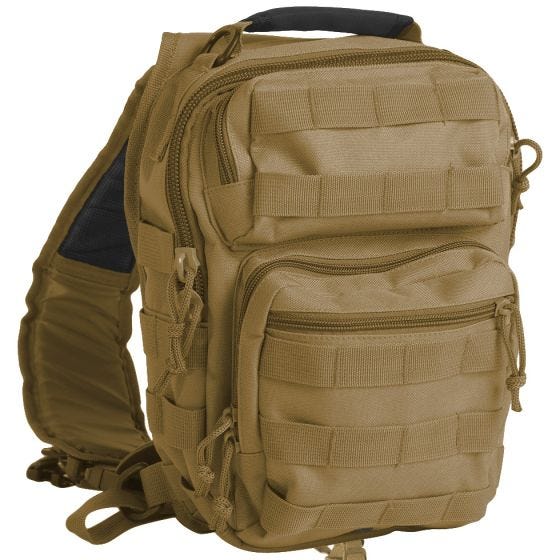 Mil-Tec zaino da assalto monospalla small in Coyote