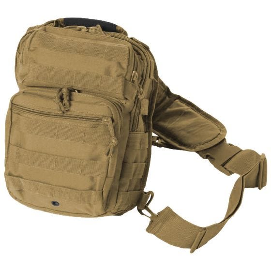 Mil-Tec zaino da assalto monospalla small in Coyote