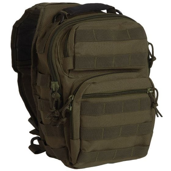 Mil-Tec zaino da assalto monospalla small in verde oliva