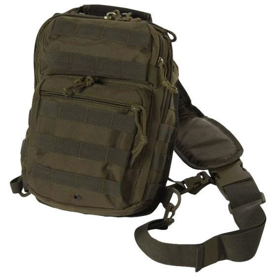 Mil-Tec zaino da assalto monospalla small in verde oliva