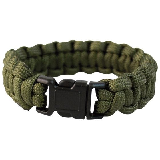 Mil-Tec bracciale Paracord 22 mm in verde oliva