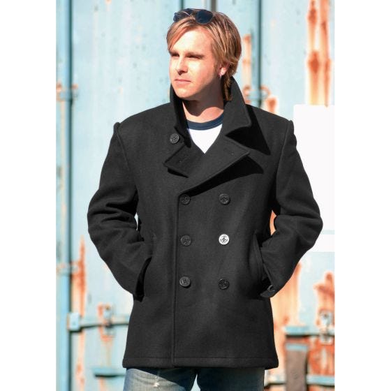 Mil-Tec cappotto Caban marina US in nero
