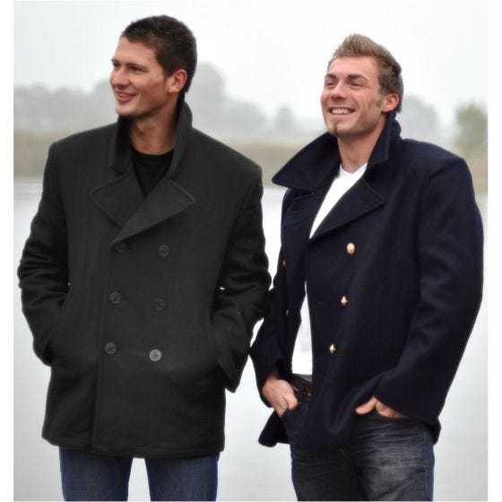 Mil-Tec cappotto Caban marina US in nero