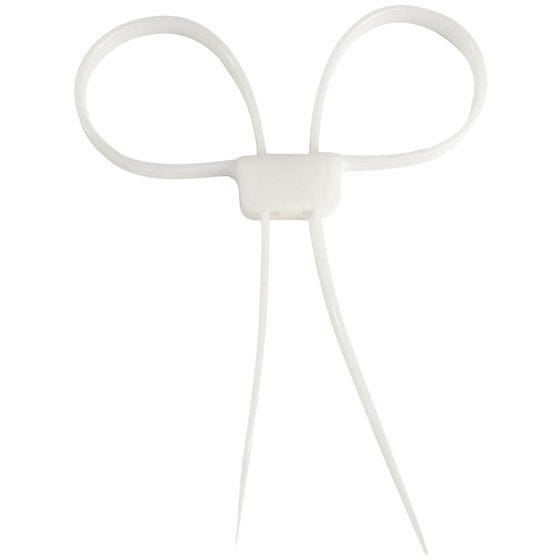 Mil-Tec manette professionali in plastica in bianco