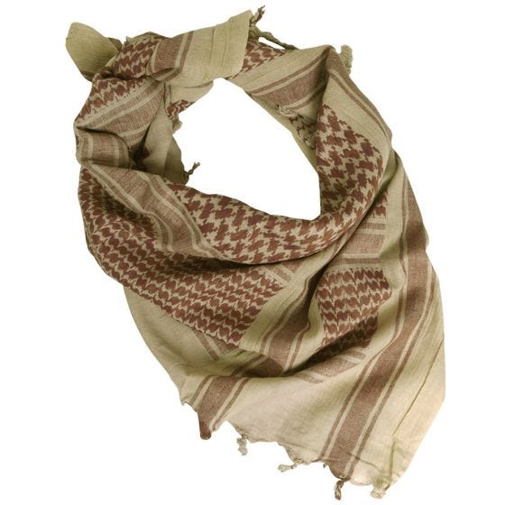 Mil-Tec kefiah in Coyote / marrone