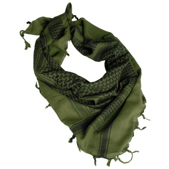 Mil-Tec kefiah in verde oliva / nero