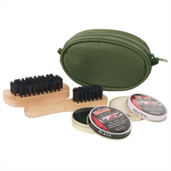 Mil-Tec lucido per scarpe in kit da viaggio