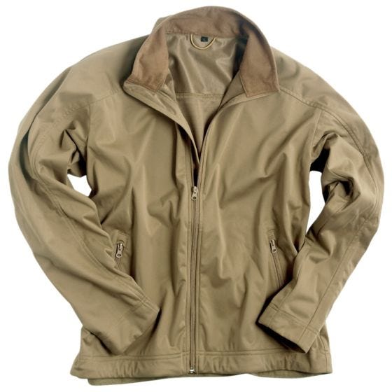 Mil-Tec giacca softshell leggera in Coyote