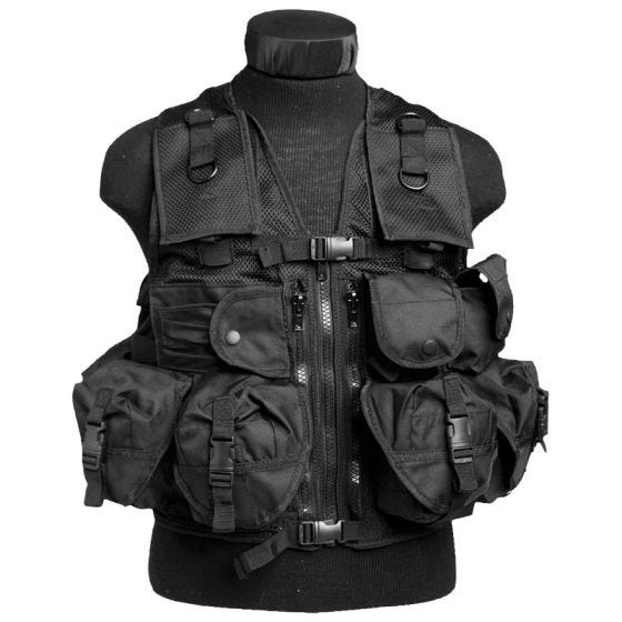 Mil-Tec gilet tattico Ultimate Assault in nero