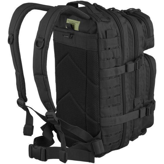 Mil-Tec zaino da assalto US tagliato al laser in nero small