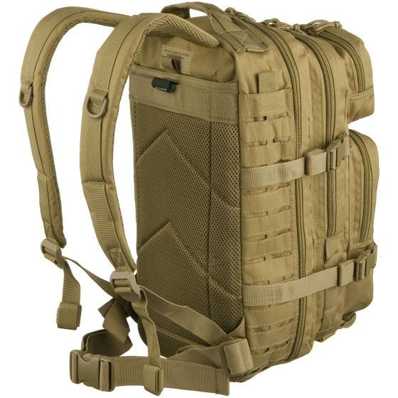 Mil-Tec zaino da assalto US tagliato al laser in Coyote small