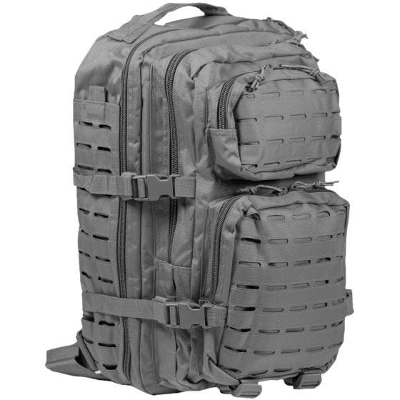 Mil-Tec zaino da assalto US tagliato al laser in Urban Grey large