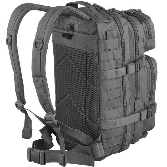 Mil-Tec zaino da assalto US tagliato al laser in Urban Grey small
