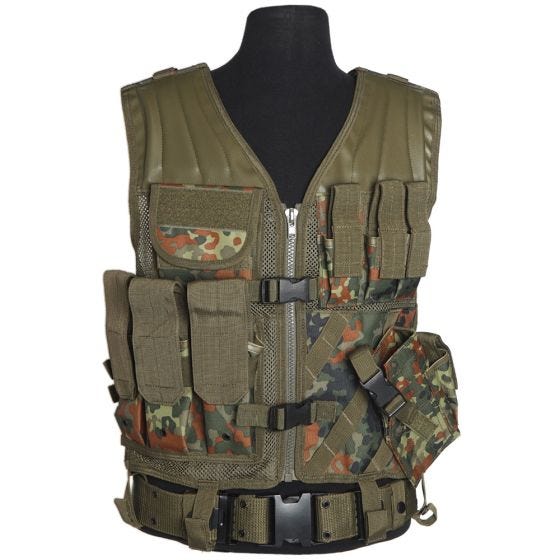 Mil-Tec gilet tattico USMC in Flecktarn